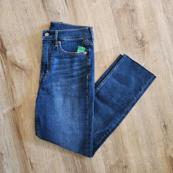 NWT Gap Dark Indigo Blue Vintage Slim High Rise Jeans - Picture 2 of 8